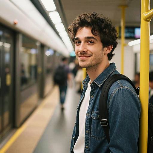 Candid Lifestyle Portrait on Subway