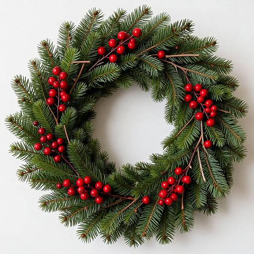 Festive Evergreen Christmas Wreath