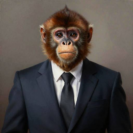 Howler Monkey in Formal Suit