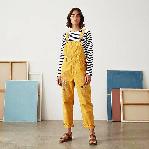 Female Artist in Bright Art Studio