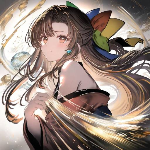 Illustration of 95-tan, os-tan in the style of Gawako