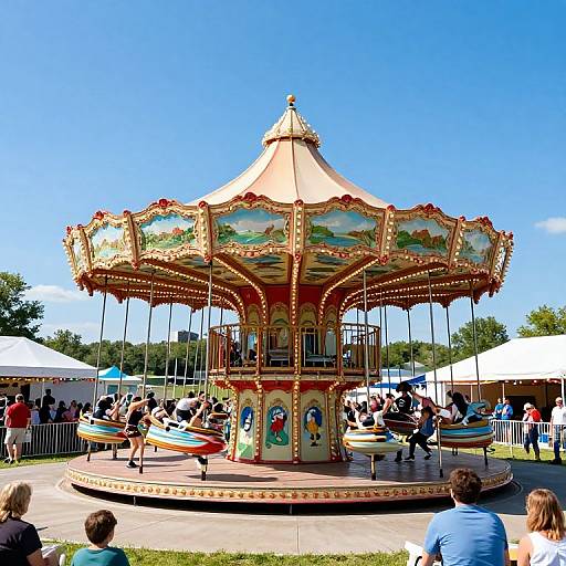 Colorful Carousel at Summerfest