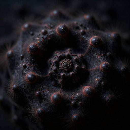 Dark Macro Fractal Abstract