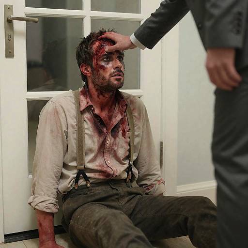 Tense Encounter in a Gritty Setting