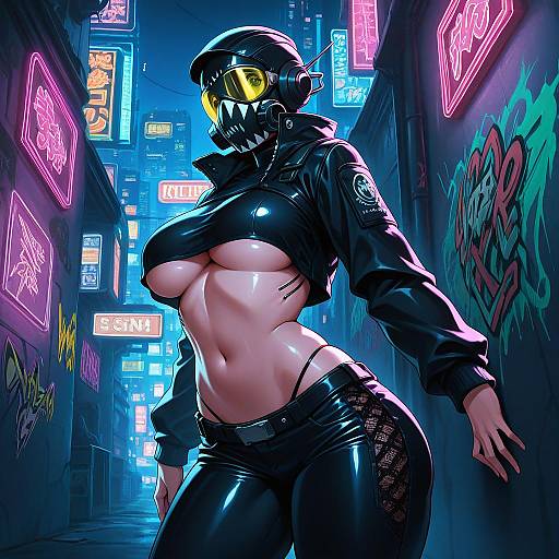 Cyberpunk Neon Night Portrait