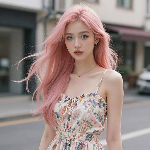 Stylish Young Woman in Urban Portrait