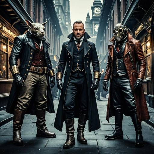 Dark Steampunk Creatures in High Detail