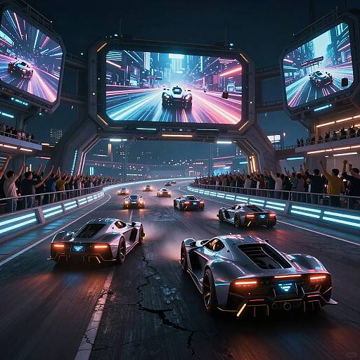 Futuristic Sci-Fi Racing Arena