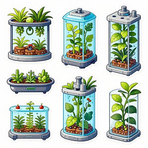 Sci-Fi Eco-Friendly Plant Units