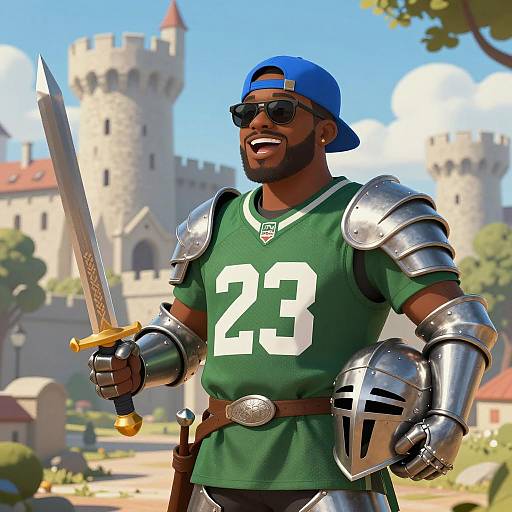 Heroic Knight with Modern Twist