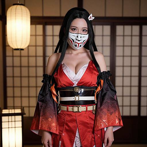 Realistic Kamado Nezuko Portrait