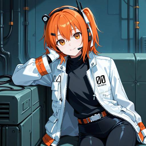 Cyborg Cowgirl in Industrial Setting