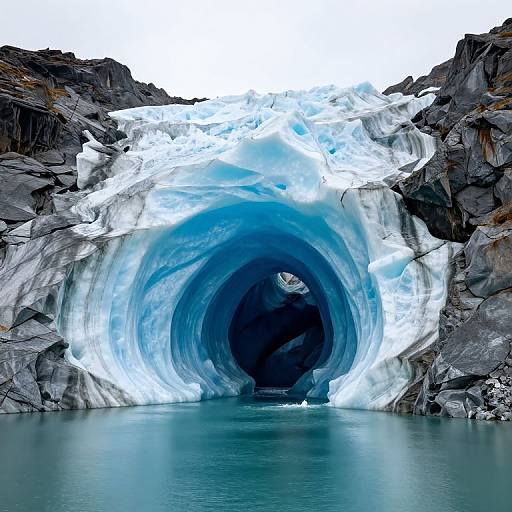 Majestic Glacier Ice Archway