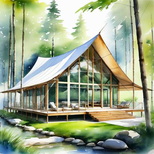 Tensile Tent Vacation Home in Nature