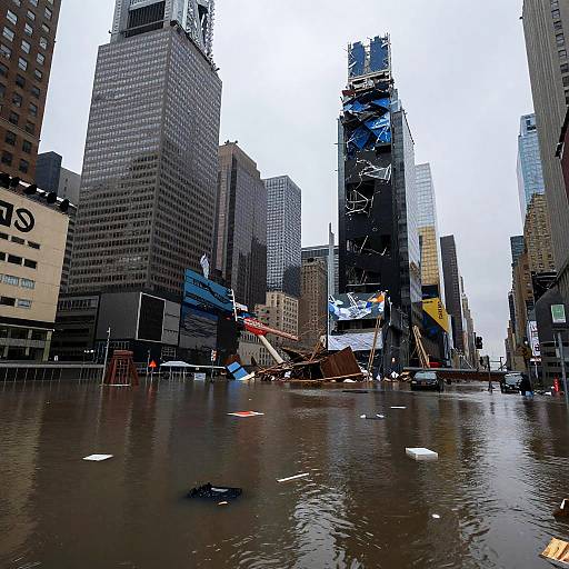 Tsunami Aftermath in Flooded NYC