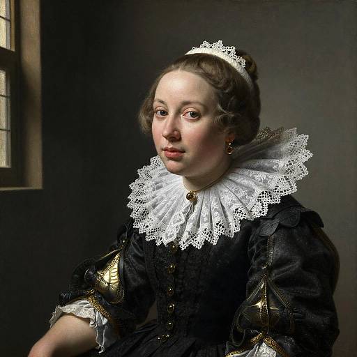 Noblewoman Portrait in Dutch Golden Age