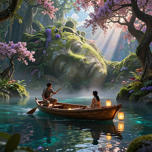 Dreamlike Journey Through Enchanted Waters