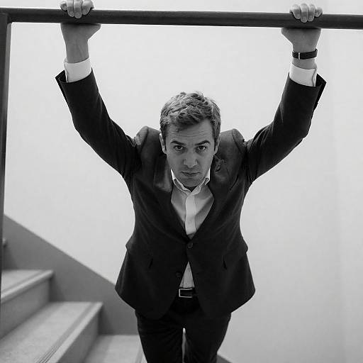 Climbing to New Heights: A Monochrome Journey