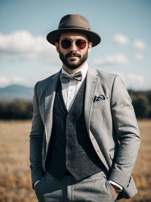 Stylish Outdoor Portrait of a Man