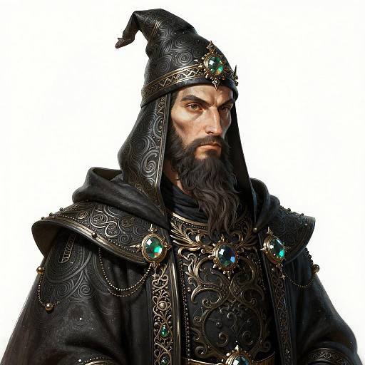 Gothic Ancient Wizard Portrait