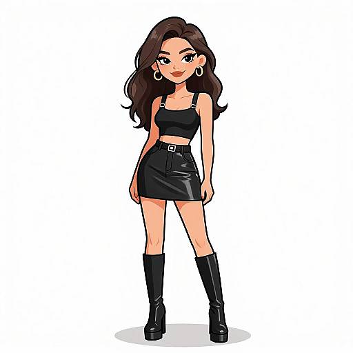 Edgy Street Style Woman Portrait