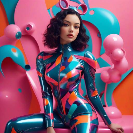 Glamorous Portrait in Sculptural Latex