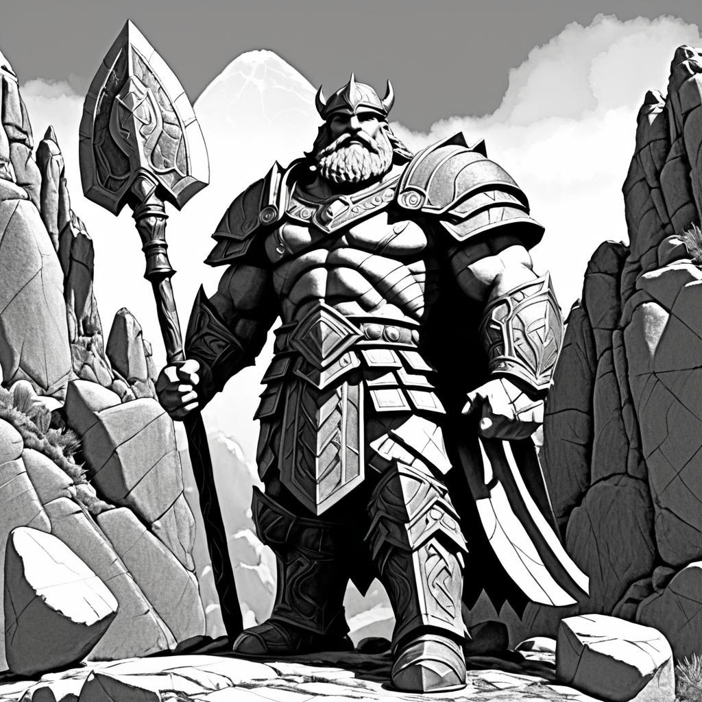 Orin the Earthshaper: Stone Giant Sketch