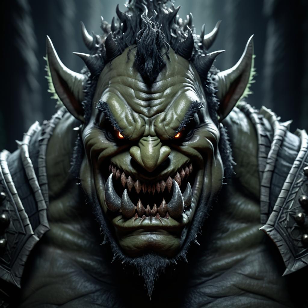 Nightmarish Ogre Art in High-Resolution