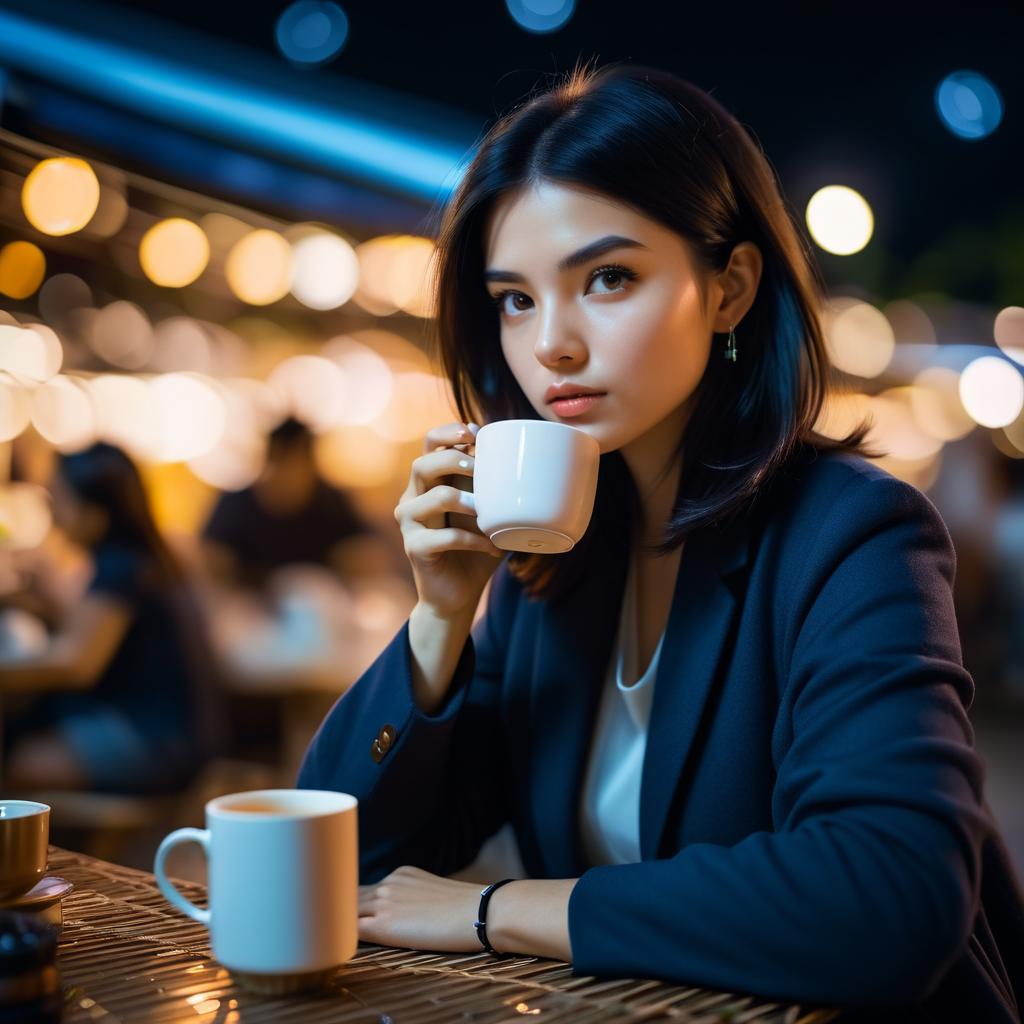 Stunning Night Market Portraits with Bokeh