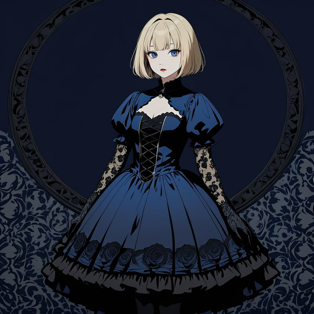 Gothic Lolita Elegance in Darkness