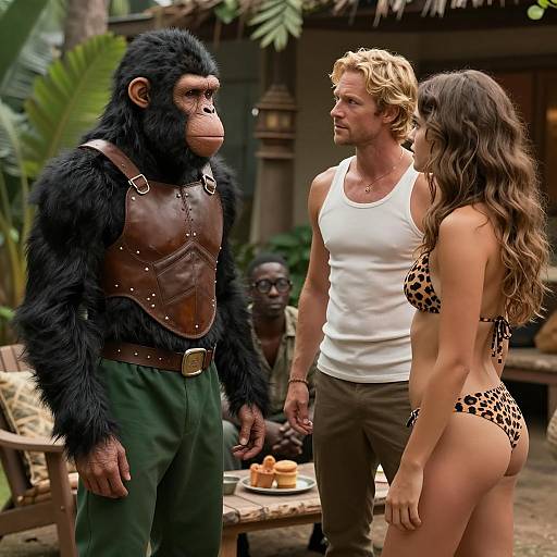 Jungle Encounter: Unique Characters in Focus