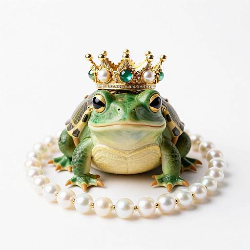 Gem-Adorned Frog and Turtle Art