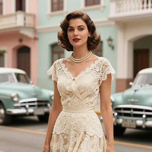 1950s Vintage Fashion Portrait