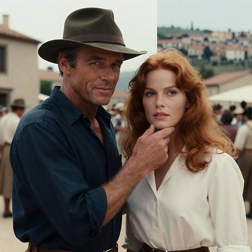 Captivating Moment: Heston and Lollobrigida