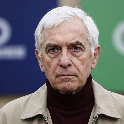 Serious Portrait of an Older Man