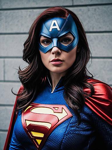 Photorealistic Lavagirl Superhero Cosplay Portrait