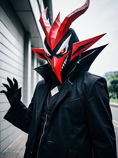 Realistic Darkrai Male Cosplay Photo