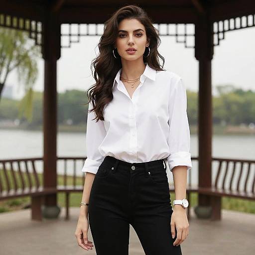 Elegant Heroine by Riverside Gazebo