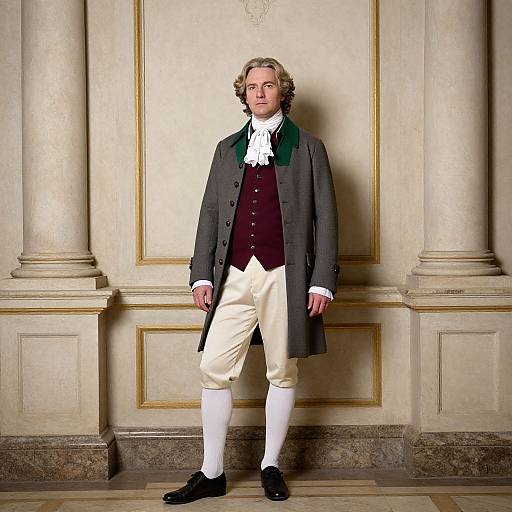 18th-Century Gentleman in Historical Attire