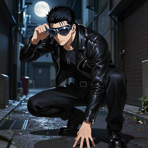 Cunning Thief in Moonlit Alley