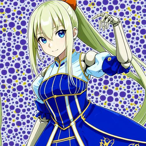 Illustration of Arnval, busou shinki in the style of Lotosu