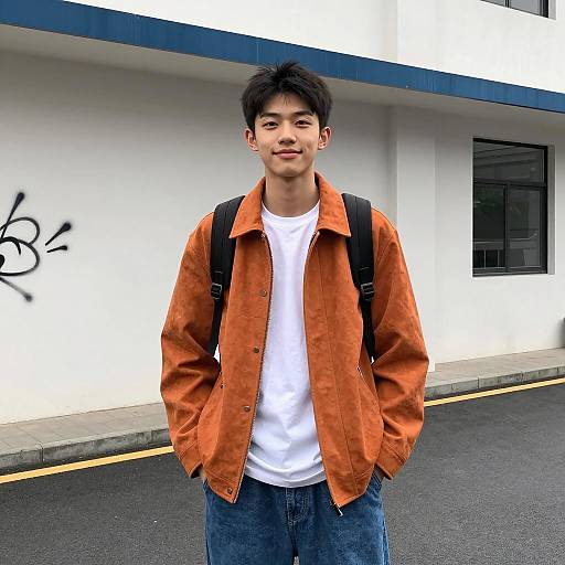 Teen Boy in Urban Casual Outfit