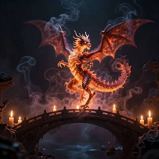 Ethereal Dragon Dance on Dream Bridge