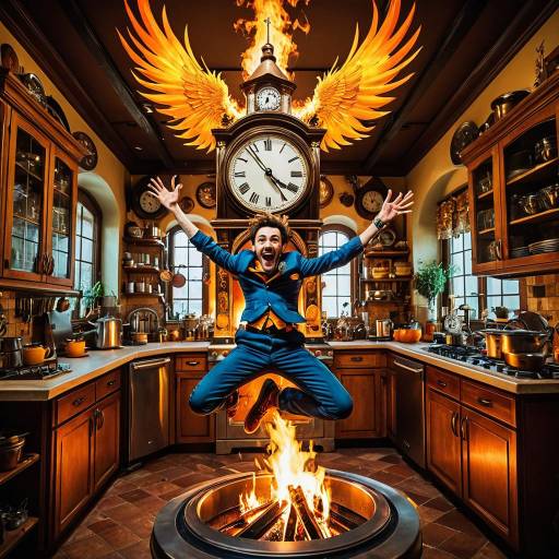 Whimsical Phoenix Watchmaker in Action