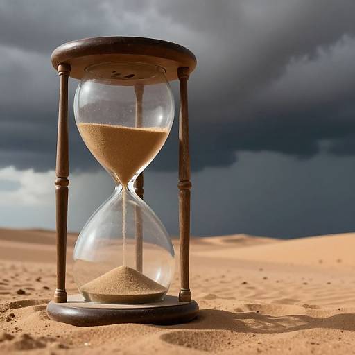 Colossal Desert Hourglass and Storm