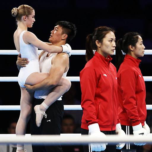 Dynamic Duo in a Boxing Ring