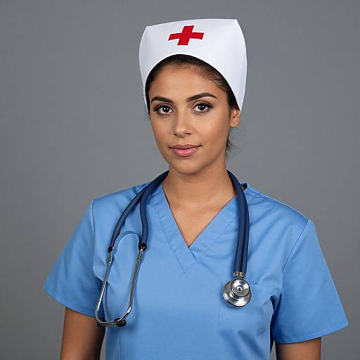 Twisted Nurse in Scrubs and Turban