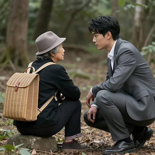 Intergenerational Conversation in Forest