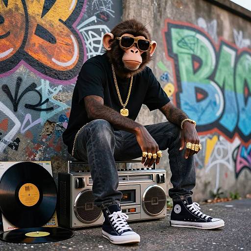 Urban Monkey Rapper on Boombox
