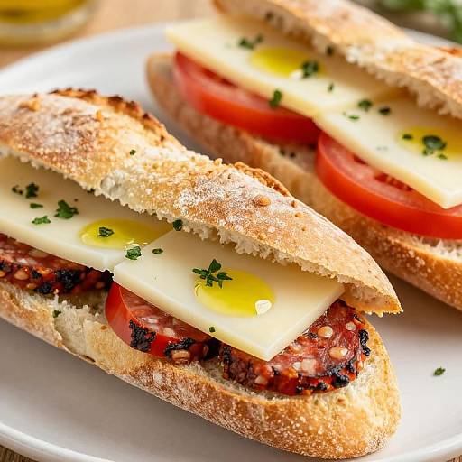 Traditional Spanish Bocadillos Platter Close-Up